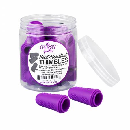 The Gypsy Quilter (Set of 3) Heat Resistant Thimbles Purple