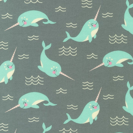 Snow Snuggles Flannel Narwhals