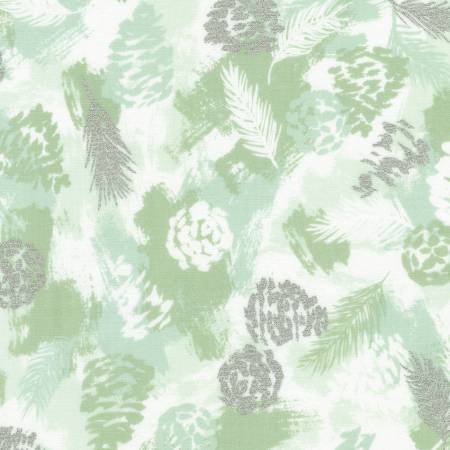 Winterstone Sprigs Sage w/Metallic