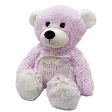 13" Warmies Baby Girl Bear