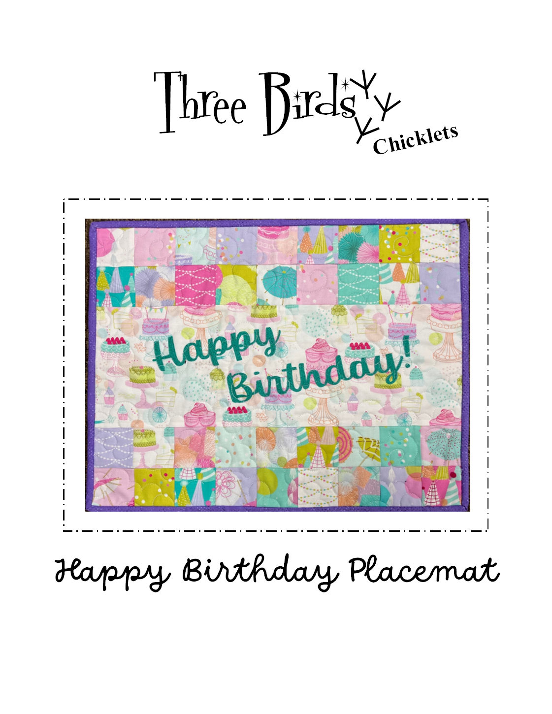 Birthday Placemat Pattern