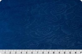 90" Cuddle Rose Burnout Midnight Blue