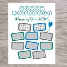 Reasons you are Awesome-Blue/Green