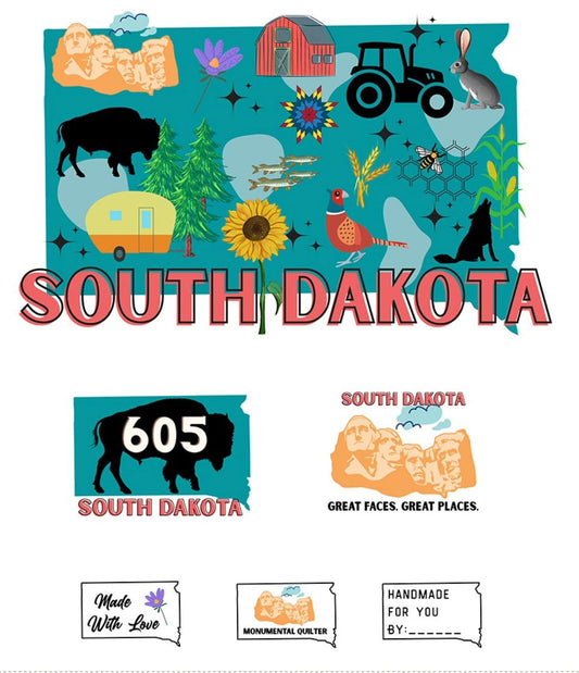 Quilting Across the Dakotas Panel (South Dakota)