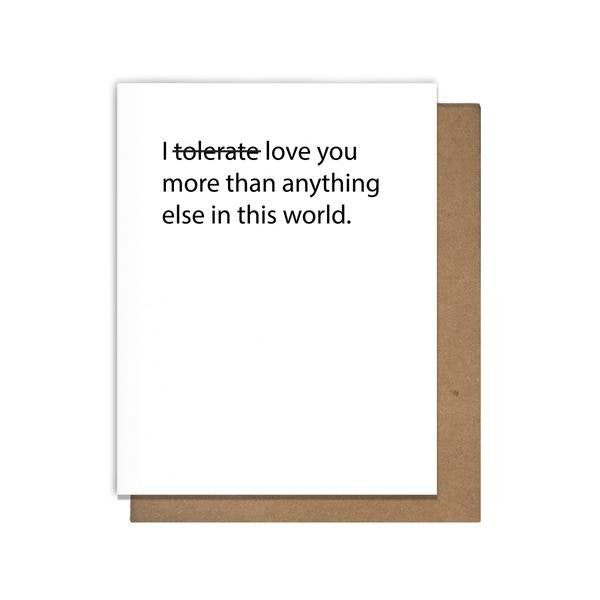 Cards: Tolerate You
